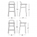 Magis Pipe Bar Stool (Beech Seat) | Available in 2 Heights