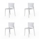 Vondom AFRICA Chair (Set of 4) | Suitable for Outdoor Use