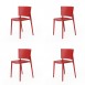 Vondom AFRICA Chair (Set of 4) | Suitable for Outdoor Use