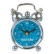 Present Time XS sparkly turquoise mini alarm clock