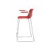 Magis Troy bar stool with arms, sledge base & polypropylene seat