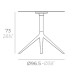 Vondom Mari-Sol Dining Table (D96.5cm base) | Eugeni Quitllet