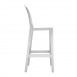 Kartell One More Barstool Rounded / Oval Back (75cm) by Philippe Starck