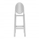 Kartell One More Barstool Rounded / Oval Back (75cm) by Philippe Starck