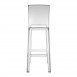 Kartell One More Please Barstool Square Back (75cm) by Philippe Starck